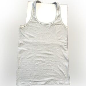 Lulu lemon White Textured Sleeveless Top